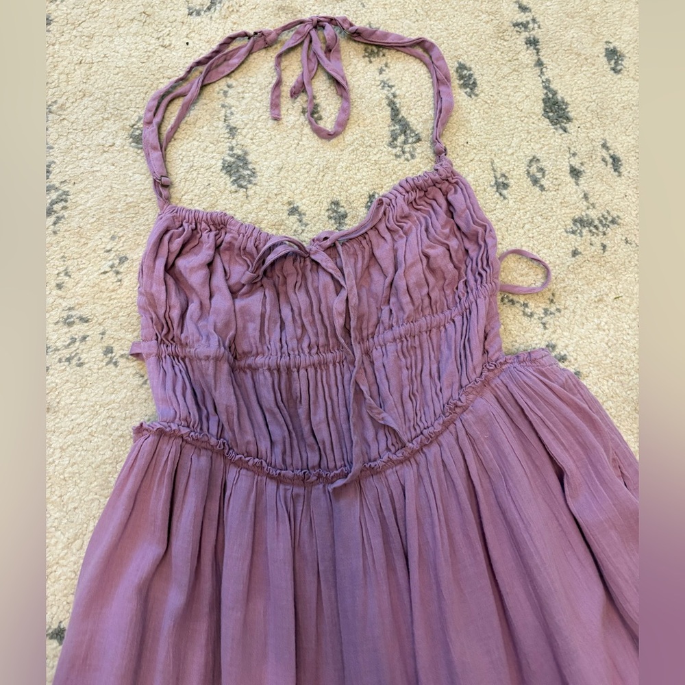 Free People Taking Sides Maxi Dress Lilac - Picture 4 of 10
